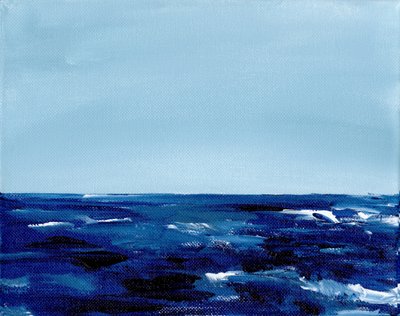 Tiefblauer Horizont von Christine Lindstrom