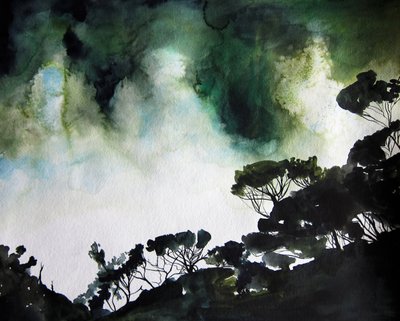 Stimmungsvolle Waldhimmel von Christine Lindstrom