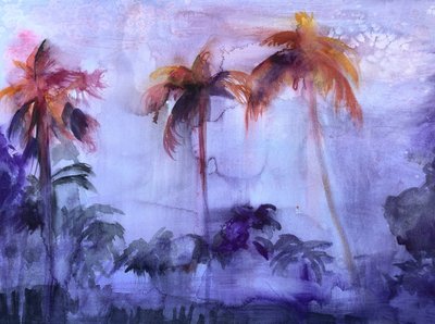 Lila Palmträume von Christine Lindstrom