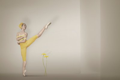 Gelbe Ballerina Anmut von Christine von Diepenbroek