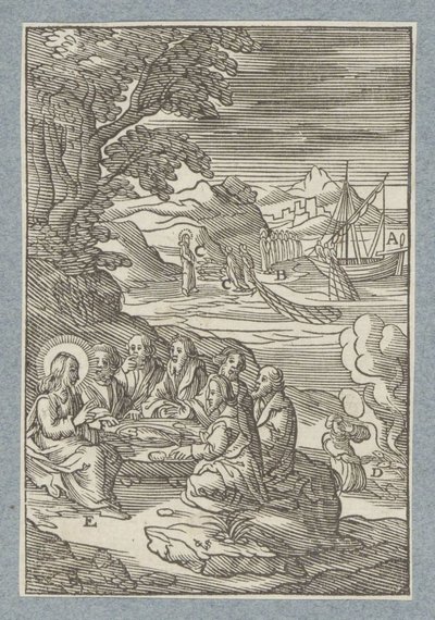 Christus übergibt Petrus die Himmelsschlüssel von Christoffel van Sichem (II)