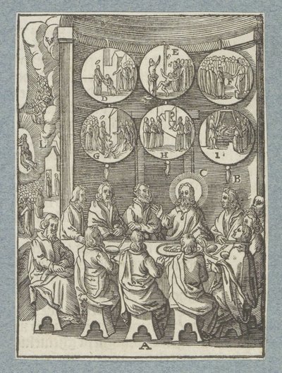 Christus erscheint zum letzten Mal den Aposteln von Christoffel van Sichem (II)
