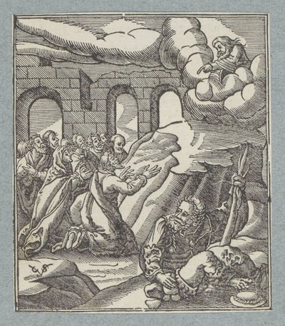 Hilferuf der Israeliten von Gott dem Vater gehört von Christoffel van Sichem (II)