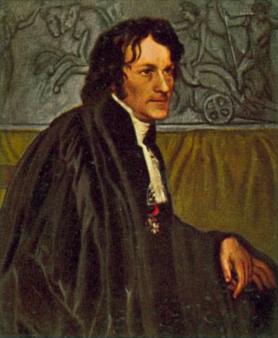 Bertel Thorvaldsen, dänischer Bildhauer von Christoffer Wilhelm Eckersberg