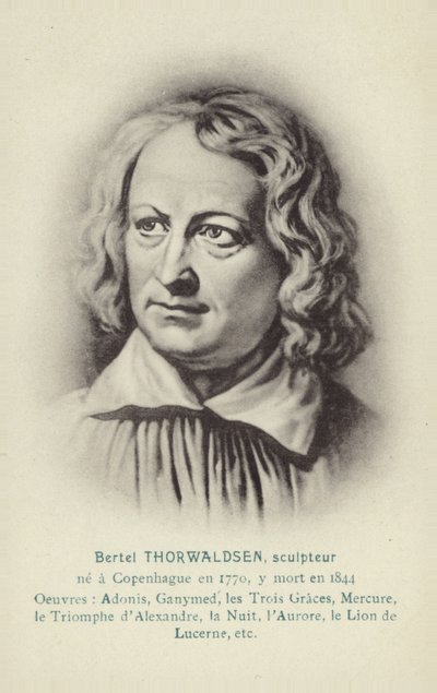 Bertel Thorvaldsen, dänischer Bildhauer von Christoffer Wilhelm Eckersberg