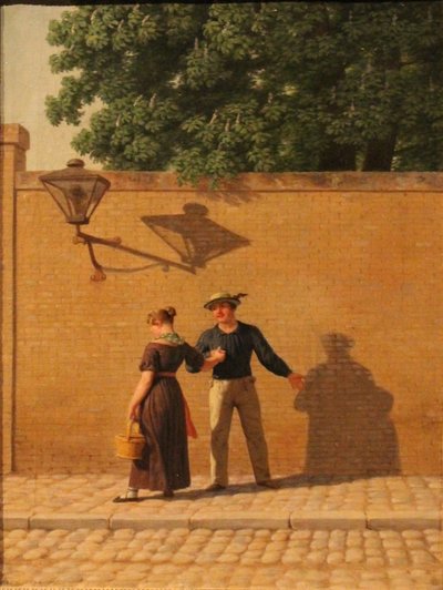 Ein Matrose verabschiedet sich von seinem Mädchen von Christoffer Wilhelm Eckersberg