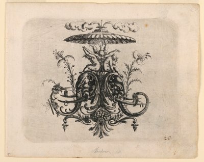 Platte 26, aus Neüw Grotteßken Buch (Neues Groteskenbuch) von Christoph Jamnitzer