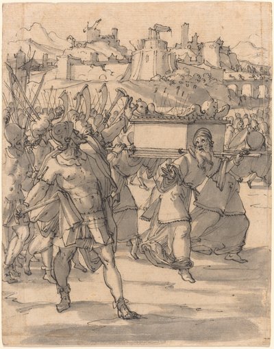 Josua und die Israeliten vor den Mauern von Jericho von Christoph Murer