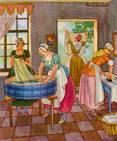 Wascherin und Platterin von Christophe (1856 1945)