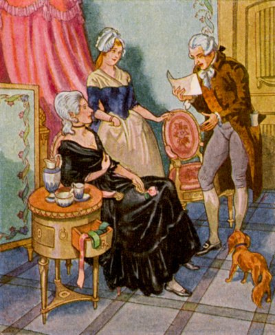 Dichtervorlesung im Boudoir von Christophe (1856 1945)