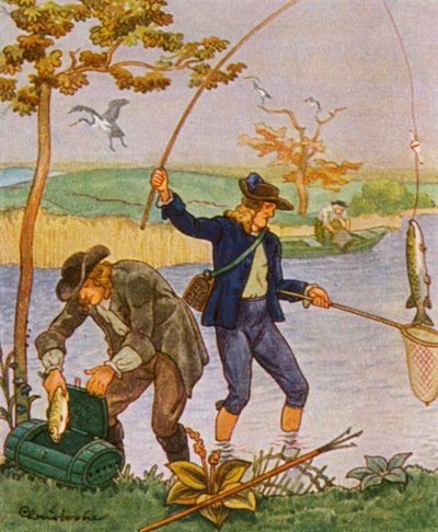 Fischen und Angeln von Christophe (1856 1945)