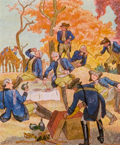 Offiziers-Picknick von Christophe (1856 1945)