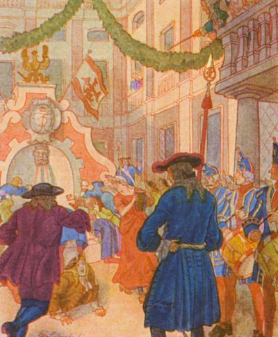 Weinbrunnen und Ochse von Christophe (1856 1945)