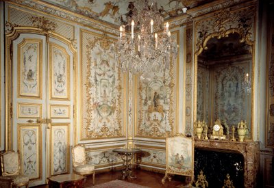 Ansicht des Affenkabinetts oder „La Grande Singerie“ von Christophe Huet (1700-1759) 1737 Chantilly, Musée Condé von Christophe Huet