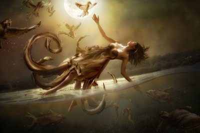 Ätherischer Mondflug von Christophe Kiciak