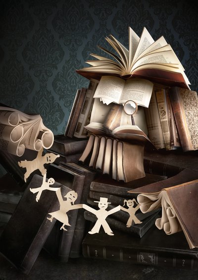 Buchwelt der Papiermenschen von Christophe Kiciak