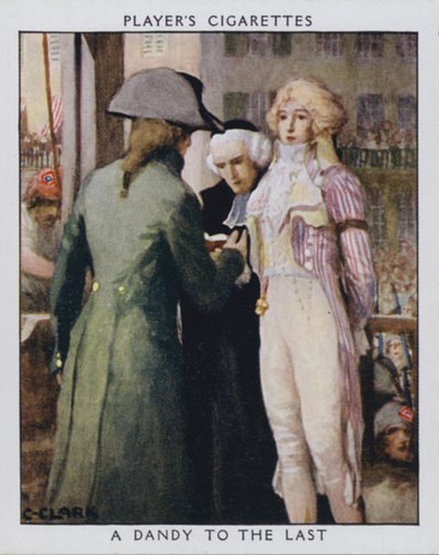Ein Dandy bis zum Schluss, als Samson, der Henker, fragt, ob er die Krawatte des Aristokraten entfernen darf von Christopher (after) Clark