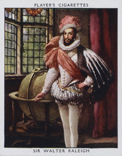 Sir Walter Raleigh (Farblithografie) von Christopher (after) Clark