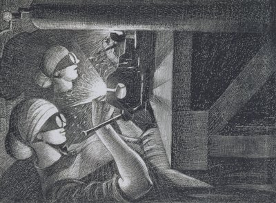Acetylen-Schweißer, 1917 von Christopher Richard Wynne Nevinson