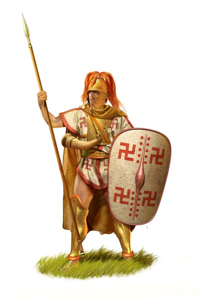 Samnitischer Infanterist, 3. Jahrhundert v. Chr., Antikes Italien, 2020 von Christos Giannopolous