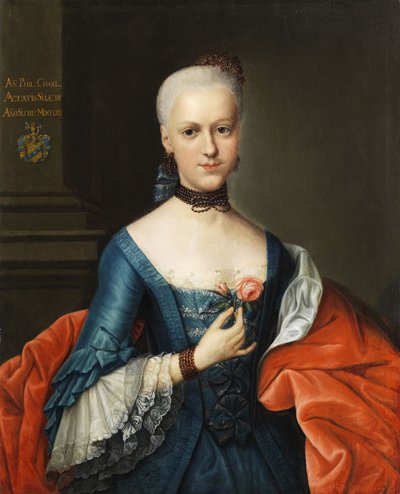 Porträt einer jungen adeligen Dame von Circle of Johann Heinrich Tischbein