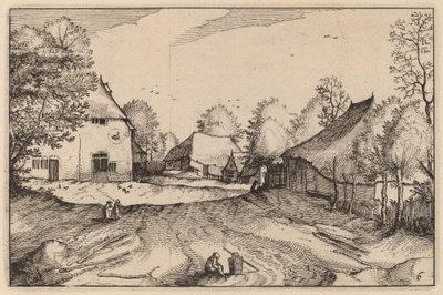 Der Schwanenwirt von Claes Jansz Visscher after Johannes van Doetechum, the Elder after Lucas