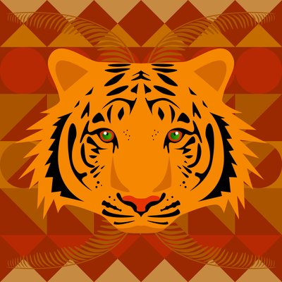 Aztekischer Tiger von Claire Huntley