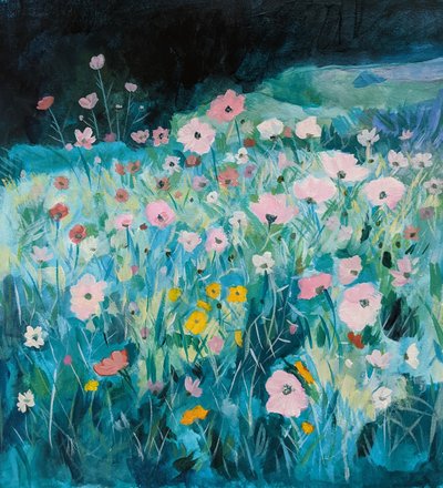 Träumerische Blumenwiese von Claire Whitehead