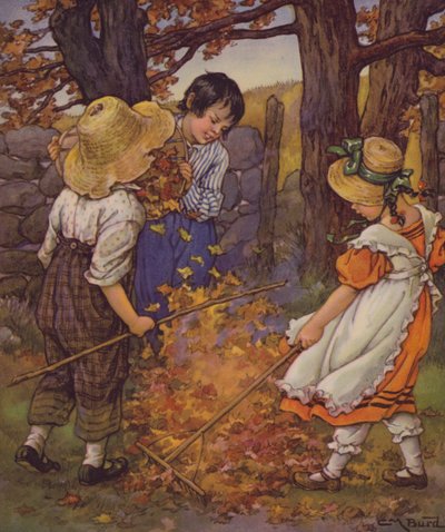 Ein Kindergartengarten: Herbstfeuer von Clara Miller Burd