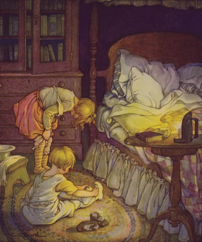 Ein Kindergartengarten: Bett im Sommer von Clara Miller Burd