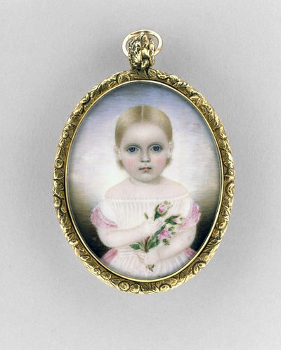 Porträt eines Mädchens, um 1840 von Clarissa Peters Russell
