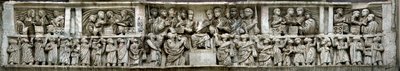 Konstantin verteilt Geld an das Volk (Detail) von Classical Antiquities