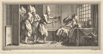 Seil zum Gefangenen bringen von Claude Augustin Duflos