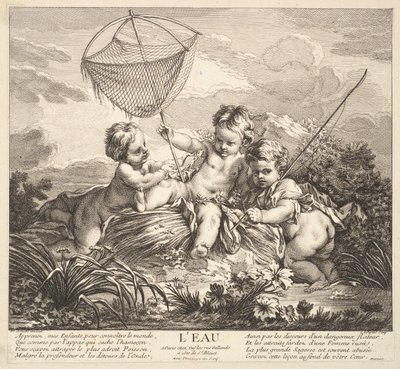 Wasser, 18. Jahrhundert von Claude Augustin Duflos