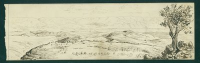Blick nach Osten von El Tell von Claude Conder