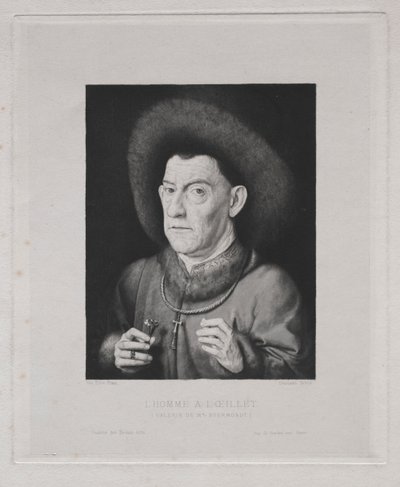 Mann mit Nelke von Claude Ferdinand Gaillard