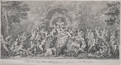 Die vier Feste: Fest des Gottes Pan von Claude Gillot