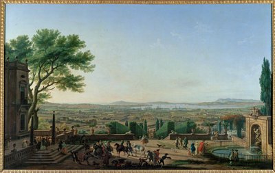 Die Stadt und die Reede von Toulon von Claude Joseph Vernet