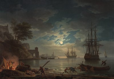 Mondlicht von Claude Joseph Vernet