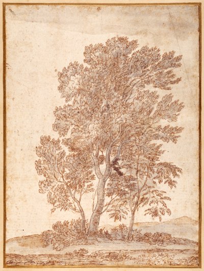 Drei Bäume von Claude Lorrain