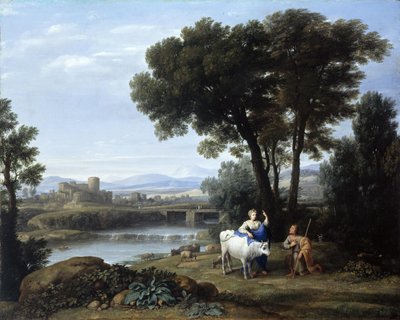Juno vertraut Io der Obhut von Argus an von Claude Lorrain