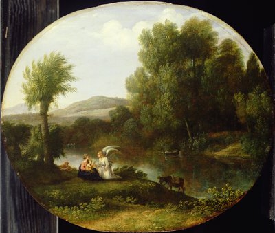 Ruhe auf der Flucht nach Ägypten, 1646 von Claude Lorrain