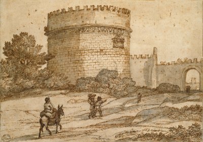 Grab der Cecilia Metella, 1669 von Claude Lorrain