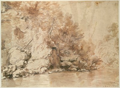 Studie für eine Landschaft von Claude Lorrain