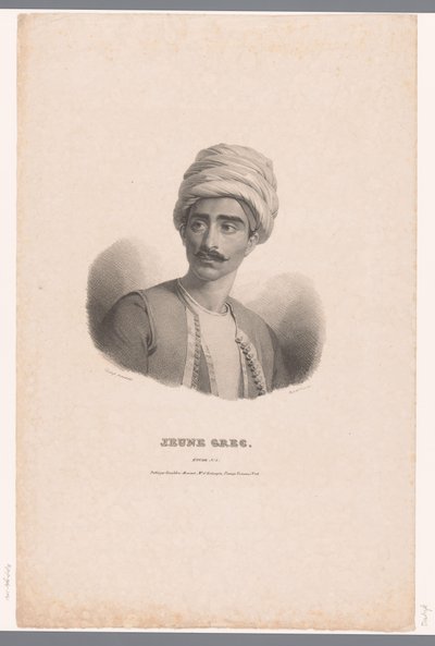 Porträt eines griechischen jungen Mannes von Claude Marie Dubufe