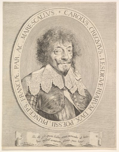 Charles I de Créquy, Herzog von Lesdiguières, 1633 von Claude Mellan