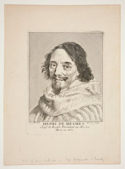 Henri de Mesmes von Claude Mellan