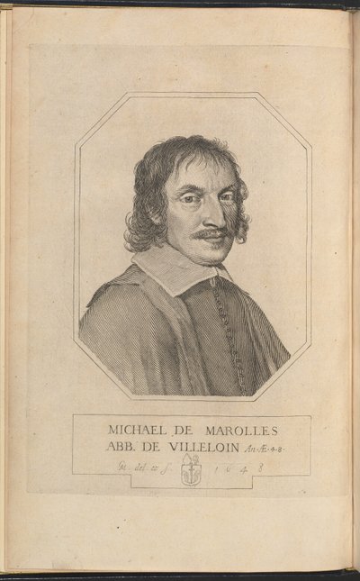 Michel de Marolles von Claude Mellan