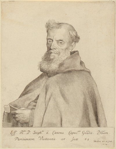 Porträt von Étienne da Cesena von Claude Mellan