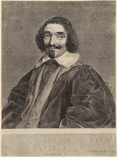 Porträt von Kanzler Pierre Séguier von Claude Mellan